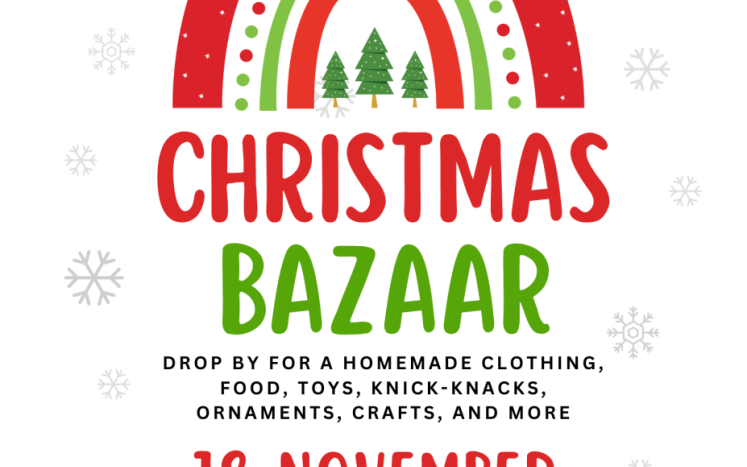 Christmas Bazaar in Log Lane November 18th from 9 am to 3 pm at 109 Maine Street in Log Lane Village 